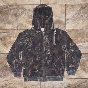 Billy Hill Sasquatch Camo Zip Up Hoodie Size Medium
